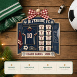 Personalized Soccer Jersey Locker Acrylic Ornament - Custom Names Keepsake - image 6
