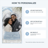 Personalized Snow Globe Couple Photo Acrylic Ornament - Custom Couple Keepsake - image 5