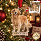 Personalized Custom Dog Photo Acrylic Ornament - Custom Photo Keepsake - image 1
