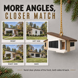 Personalized Mid Century Modern 3D Ornament - Custom Christmas Keepsake - image 2