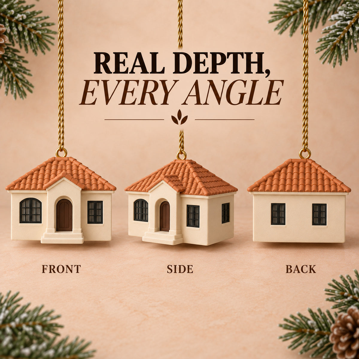 Personalized Spanish Mediterranean 3D Ornament - Custom Christmas Keepsake - image 10