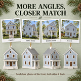 Personalized Coastal Cottage 3D Ornament - Custom Christmas Keepsake - image 2