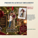 Personalized Military Homecoming Acrylic Ornament - Custom Photo Keepsake - image 2