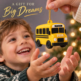 Personalized School Bus 3D Ornament - Custom Christmas Keepsake - image 8