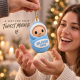 Personalized Swaddled Chibi Baby 3D Ornament - Custom Christmas Keepsake - image 8