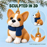 Personalized Winter Scarf Dogs 3D Ornament - Custom Christmas Keepsake - image 6