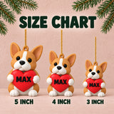 Personalized Heart Dogs 3D Ornament - Custom Christmas Keepsake - image 5