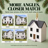 Personalized Custom House From Photo 3D Ornament - Custom Christmas Keepsake - image 2