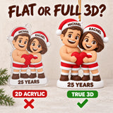 Personalized 25th Anniversary 3D Ornament - Custom Christmas Keepsake - image 3