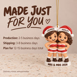 Personalized Mrs And Mrs 3D Ornament - Custom Christmas Keepsake - image 9