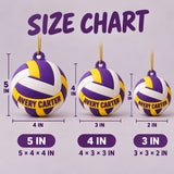 Personalized Volleyball 3D Ornament - Custom Christmas Keepsake - image 5