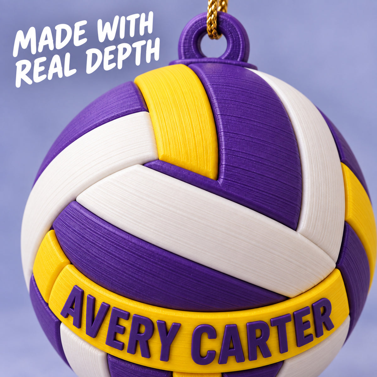 Personalized Volleyball 3D Ornament - Custom Christmas Keepsake - image 6