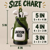 Personalized Golf Bag 3D Ornament - Custom Christmas Keepsake - image 5