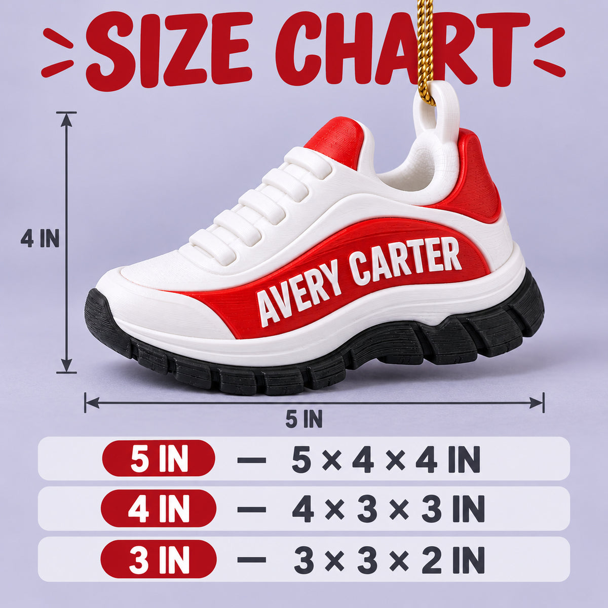 Personalized Running Shoe 3D Ornament - Custom Christmas Keepsake - image 5