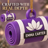 Personalized Yoga Mat 3D Ornament - Custom Christmas Keepsake - image 6