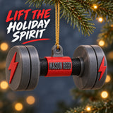 Personalized Dumbbell 3D Ornament - Custom Christmas Keepsake - image 2