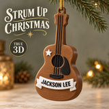 Personalized Guitar 3D Ornament - Custom Christmas Keepsake - image 1