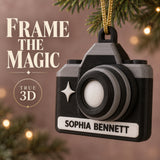 Personalized Camera 3D Ornament - Custom Christmas Keepsake - image 1