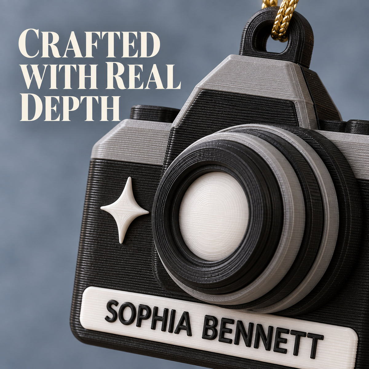 Personalized Camera 3D Ornament - Custom Christmas Keepsake - image 6