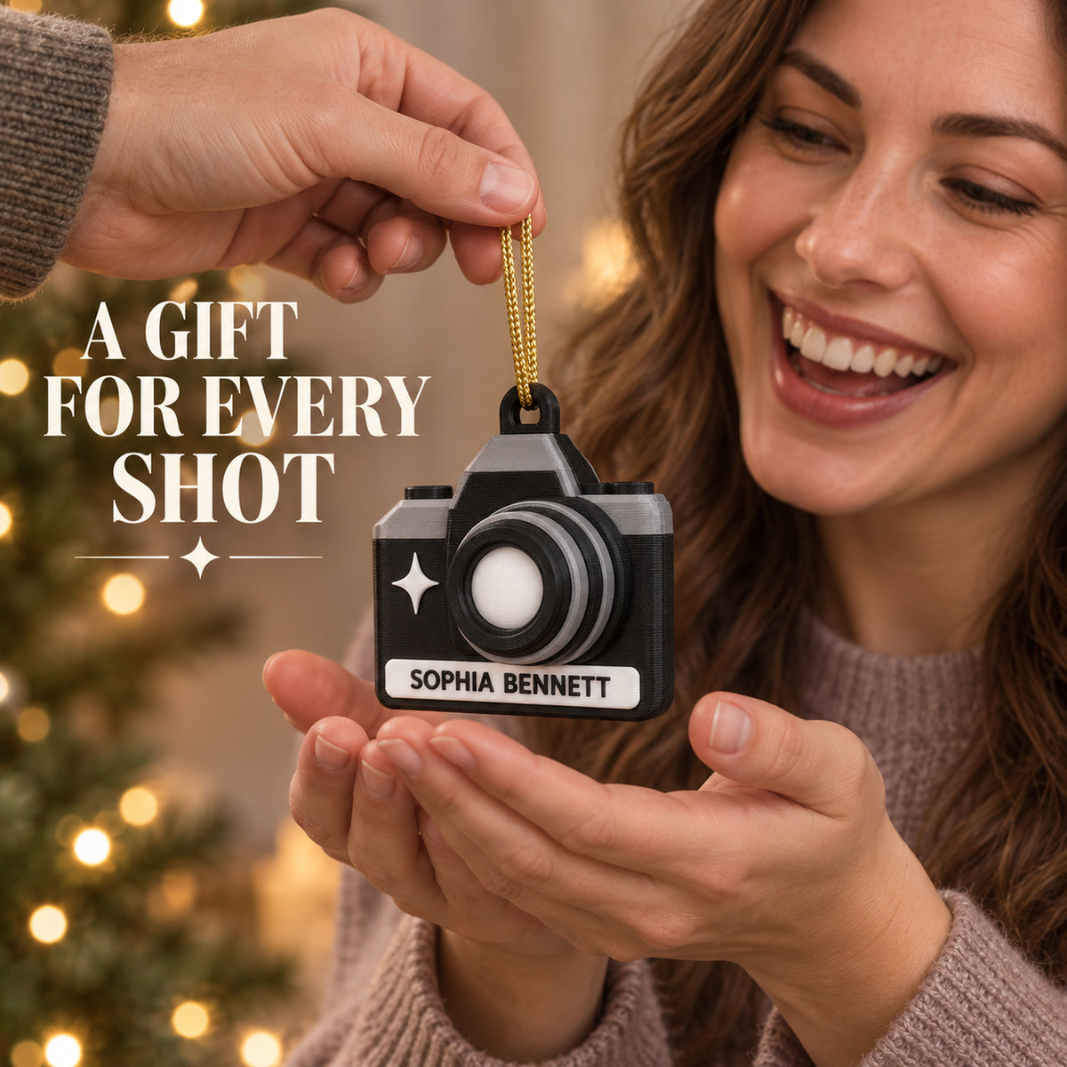 Personalized Camera 3D Ornament - Custom Christmas Keepsake - image 8