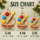 Personalized Artist Palette 3D Ornament - Custom Christmas Keepsake - image 5