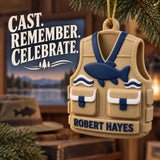 Personalized Fishing Vest 3D Ornament - Custom Christmas Keepsake - image 9