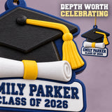 Personalized Graduation Cap Diploma 3D Ornament - Custom Christmas Keepsake - image 6