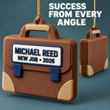 Personalized New Job Briefcase 3D Ornament - Custom Christmas Keepsake - image 4