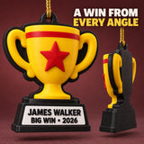 Personalized Achievement Trophy 3D Ornament - Custom Christmas Keepsake - image 4