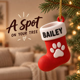 Personalized Dog Christmas Stocking 3D Ornament - Custom Christmas Keepsake - image 7