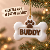 Personalized Dog Bone 3D Ornament - Custom Christmas Keepsake - image 2