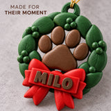 Personalized Paw Wreath 3D Ornament - Custom Christmas Keepsake - image 6