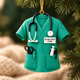 Personalized Doctor Scrubs 3D Ornament - Custom Christmas Keepsake - image 7