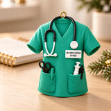 Personalized Doctor Scrubs 3D Ornament - Custom Christmas Keepsake - image 9