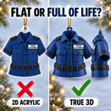 Personalized Police Uniform 3D Ornament - Custom Christmas Keepsake - image 3