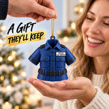 Personalized Police Uniform 3D Ornament - Custom Christmas Keepsake - image 8