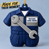 Personalized Mechanic Jumpsuit Wrench 3D Ornament - Custom Christmas Keepsake - image 6