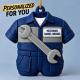 Personalized Mechanic Jumpsuit Wrench 3D Ornament - Custom Christmas Keepsake - image 7