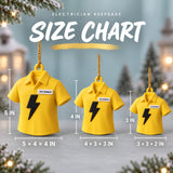 Personalized Electrician Shirt Lightning 3D Ornament - Custom Christmas Keepsake - image 5