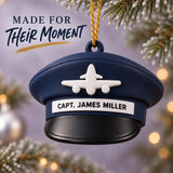 Personalized Pilot Hat Airplane 3D Ornament - Custom Christmas Keepsake - image 6