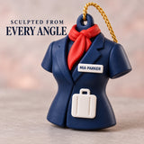 Personalized Flight Attendant Uniform Suitcase 3D Ornament - Custom Christmas Keepsake - image 4