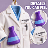 Personalized Scientist Coat Flask 3D Ornament - Custom Christmas Keepsake - image 6