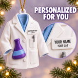 Personalized Scientist Coat Flask 3D Ornament - Custom Christmas Keepsake - image 7