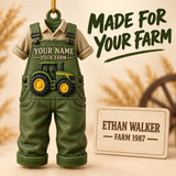 Personalized Farmer Overalls Tractor 3D Ornament - Custom Christmas Keepsake - image 7
