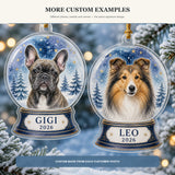 Personalized Snow Globe Dog Photo Acrylic Ornament - Custom Pet Keepsake - image 4