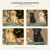 Personalized Wildflower Pet Memorial Photo Acrylic Ornament - Custom Pet Keepsake - image 2