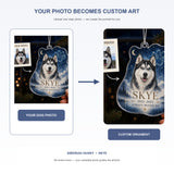 Personalized Paw Constellation Pet Memorial Photo Acrylic Ornament - Custom Pet Keepsake - image 3