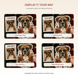 Personalized Vintage Tattoo Dog Photo Acrylic Ornament - Custom Pet Keepsake - image 2