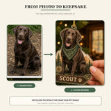 Personalized Adventure Dog Photo Acrylic Ornament - Custom Pet Keepsake - image 3
