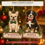 Personalized First Christmas Dog Photo Acrylic Ornament - Custom Pet Keepsake - image 4